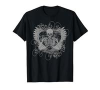Skeleton Fairy Grunge Y2K Aesthetic Butterfly Gothic T-Shirt, Men, Black, X-Large