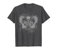 Skeleton Fairy Grunge Y2K Aesthetic Butterfly Gothic T-Shirt, Men, Dark Heather Grey, Large