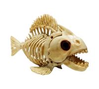 Skeleton Fish Halloween Decorations Fish Bone Model Halloween Skeleton Animals For Home Desk Haunted House Decor