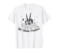 Skeleton Floral The Whole Problem Secret Santa T-Shirt