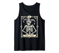 Skeleton Fool Tarot Card Dark Art Tank Top