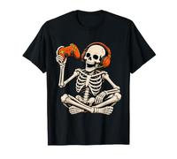 Skeleton Gamer Video Gaming Funny Halloween Costume Boys Men T-Shirt