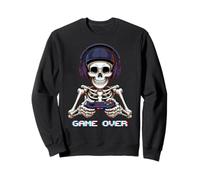 Skeleton Gamer Video Gaming "Game over" Sweatshirt