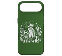 Skeleton Gardener Fairycore Mushroom Line Art Case for iPhone Air