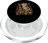 Skeleton Gardening Halloween Floral Plants Gardener PopSockets PopGrip for MagSafe