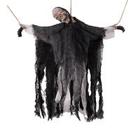 Skeleton Ghost Halloween Decor - Spooky Yard Haunted House Accent, Festive Holiday Prop | Creepy Decoration for Backyard School Hallway Window Wall, Seasonal Ornament for Home Celebration Display