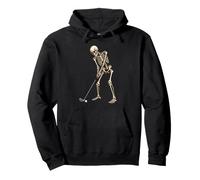 Skeleton Golf Halloween Funny Golfer Pullover Hoodie