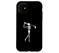 Skeleton Golf Player Funny Halloween Golfing Sports Golfer Case for iPhone 11