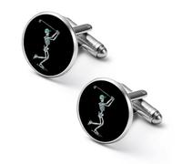 Skeleton Golfer Men's Cufflinks Alloy Cuff Link Classic Shirt Accessories for Party Business Wedding