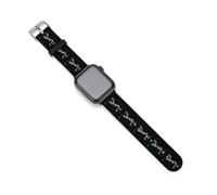 Skeleton Golfer Silicone Watch Bands Compatible with IWatch Soft Wristbands Classic Replacement Strap