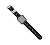 Skeleton Golfer Silicone Watch Bands Compatible with IWatch Soft Wristbands Classic Replacement Strap