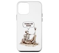 Skeleton Grave Thanks For Asking Exhumed Dark Humor Sarcasm Case for iPhone 12 mini