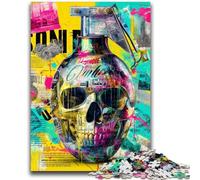 Skeleton Grenade Puzzles for Adults Teens 1000pc Puzzle, Educational Stress Relief Toy for Is Ideal As A Gift for The Whole Family 50x75cm
