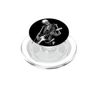 Skeleton Guitarist Music Rock Illustration Art PopSockets PopGrip for MagSafe