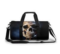Skeleton Gym Bag for Men Women, Sturdy Oxford Cloth Travel Bags with Removable Shoulder Strap, Waterproof Duffel Bag for Fitness, Travel, Yoga