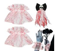 Skeleton Hair Barrettes Clips,Bloody Skull Claw Hairpins for Girls - Gothic Bridal Headpiece and Bracelet Day of The Dead Costume Accessories for Role Play Themed Event Party Cosplay Photogra