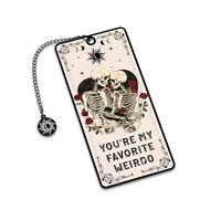 Skeleton Halloween Bookmarks for Adults Boo Basket Stuffers for Women Men Spooky Basket Stuffers for Boyfriend Girlfriend Dark Romance Gifts Book Lover Gifts Skeleton Tarot Gift for Gothic Skull Lover