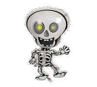 Skeleton Halloween Foil Balloon, 75cm (2 pack)