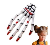 Skeleton Hand Bone Hair Clip, Horror Hair Clip, Skeleton Hand Horror Cosplay, Eyeball Hair Accessories for Girls, Halloween Hair Accessories, Fashionable, Punk, Rock, Devil's Claw, Unique