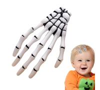 Skeleton Hand Bone Hair Clips | Goth Hair Accessories | Eyeball Girls Accessories Halloween Fashion Punk Rock Devil Claw Unique For Kids & Adults
