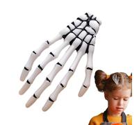 Skeleton Hand Hair Clip, Skeleton Hand Bone Hair Clip, Goth Hair Accessories, Eyeball Halloween Hair Accessories, Fashionable Punk Rock Devil Claw for Children and Adults Women