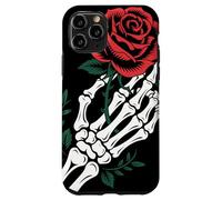 Skeleton Hand Holding Rose Tattoo Gothic Dark Romantic Art Case for iPhone 11 Pro