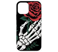 Skeleton Hand Holding Rose Tattoo Gothic Dark Romantic Art Case for iPhone 12 mini