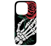 Skeleton Hand Holding Rose Tattoo Gothic Dark Romantic Art Case for iPhone 14 Pro