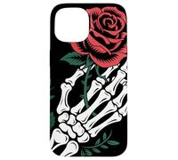 Skeleton Hand Holding Rose Tattoo Gothic Dark Romantic Art Case for iPhone 15