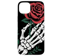 Skeleton Hand Holding Rose Tattoo Gothic Dark Romantic Art Case for iPhone 15 Plus