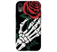 Skeleton Hand Holding Rose Tattoo Gothic Dark Romantic Art Case for iPhone XR