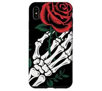 Skeleton Hand Holding Rose Tattoo Gothic Dark Romantic Art Case for iPhone XS Max