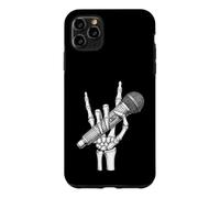 Skeleton Hand Rock Sign Microphone Heavy Metal Singer Case for iPhone 11 Pro Max