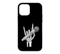 Skeleton Hand Rock Sign Microphone Heavy Metal Singer Case for iPhone 12 mini