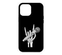Skeleton Hand Rock Sign Microphone Heavy Metal Singer Case for iPhone 12 Pro Max