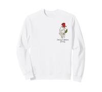 Skeleton Hand & Rose - Gothic Floral Sweatshirt