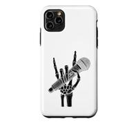 Skeleton Hand Sign Rock Microphone Heavy Metal Singer Case for iPhone 11 Pro Max