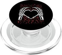 Skeleton Hands Forming Heart Surrounded By Hearts PopSockets PopGrip for MagSafe