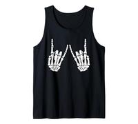 Skeleton Hands Gothic Rocker Hands Halloween Rock Music Tank Top