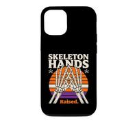 Skeleton Hands Raised Retro Halloween Sunset Case for iPhone 12/12 Pro