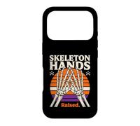 Skeleton Hands Raised Retro Halloween Sunset Case for iPhone 17 Pro