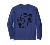 Skeleton Hands Six Seven Theme Design Long Sleeve T-Shirt