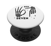 Skeleton Hands Six Seven Theme Design PopSockets Adhesive PopGrip