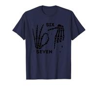 Skeleton Hands Six Seven Theme Design T-Shirt