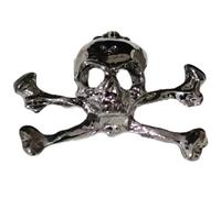 Skeleton Head Lapel Pin Skull Brooch, Punk Halloween Costume Jewelry Decoration Brooch