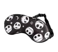 Skeleton Head Sleep Travel Eye Mask from Before Christmas Nightmare Movie Stars and Moon Print Kids Adult Unisex