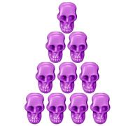 Skeleton Heads, Skull | 100 Landscape Figures with Small Skull Heads | Desk Decorations Halloween Skulls Colorful Garden Toys