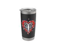 Skeleton Heart Funny Stainless Steel Insulated Tumbler