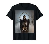 Skeleton Heart Hands Scary Face Horror Poster Halloween 2026 T-Shirt