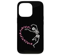 Skeleton Heart Valentine Graphic Dancing Skull Hearts Art Case for iPhone 13 Pro